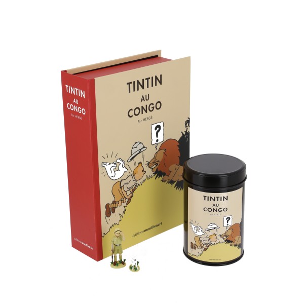 PACK TINTIN AU CONGO CAFE LION