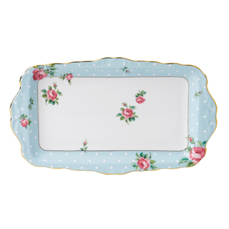 SANDWICH TRAY POLKA BLUE